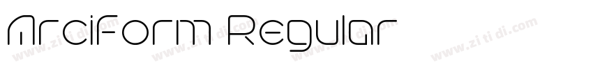 Arciform Regular字体转换 Arciform Regular字体转换